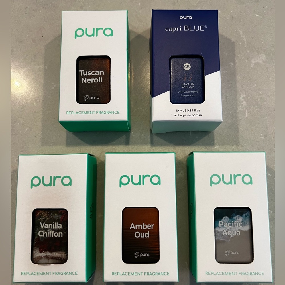 Lot of 5 Pura diffuser scents